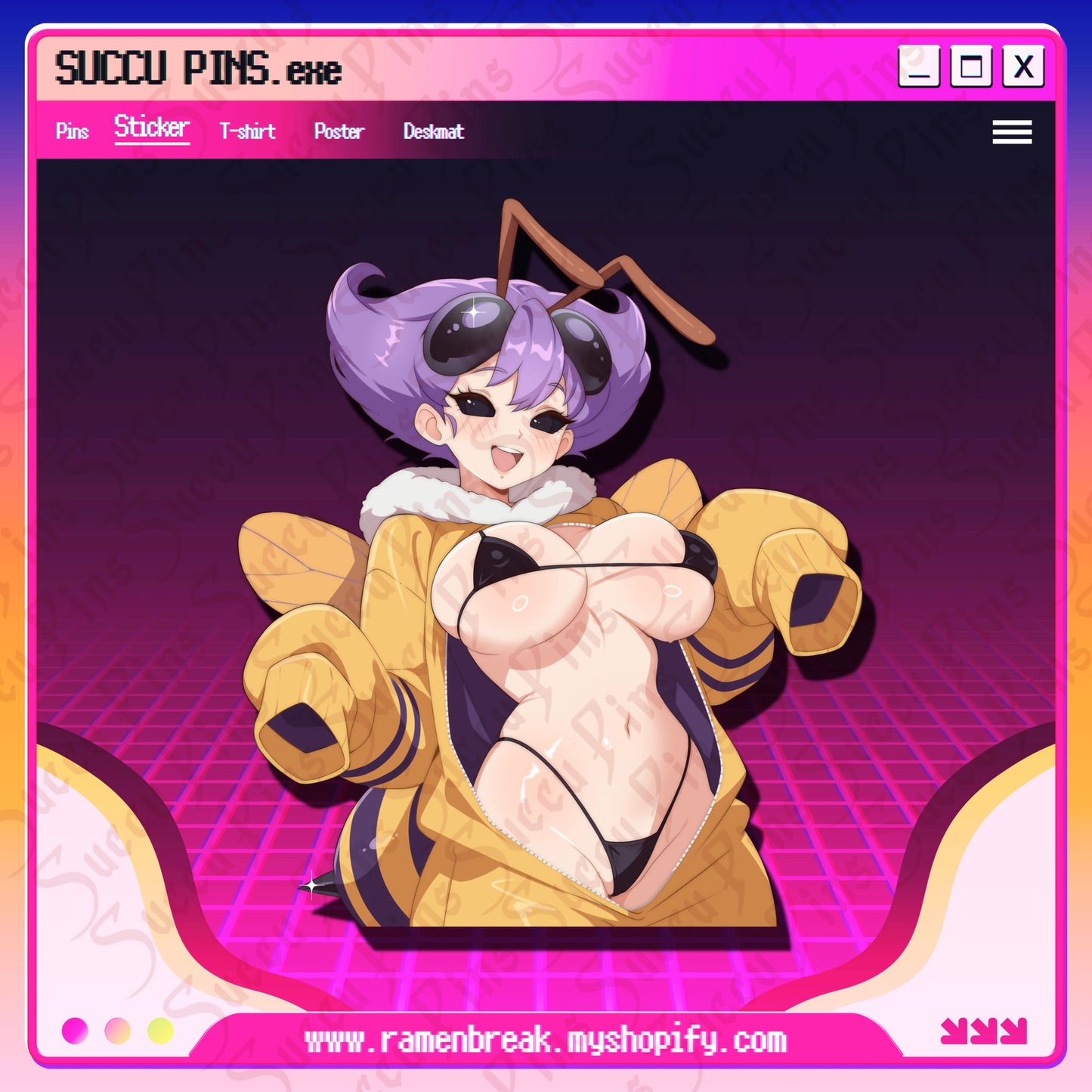 Darkstalkers Pajama Party Stickers