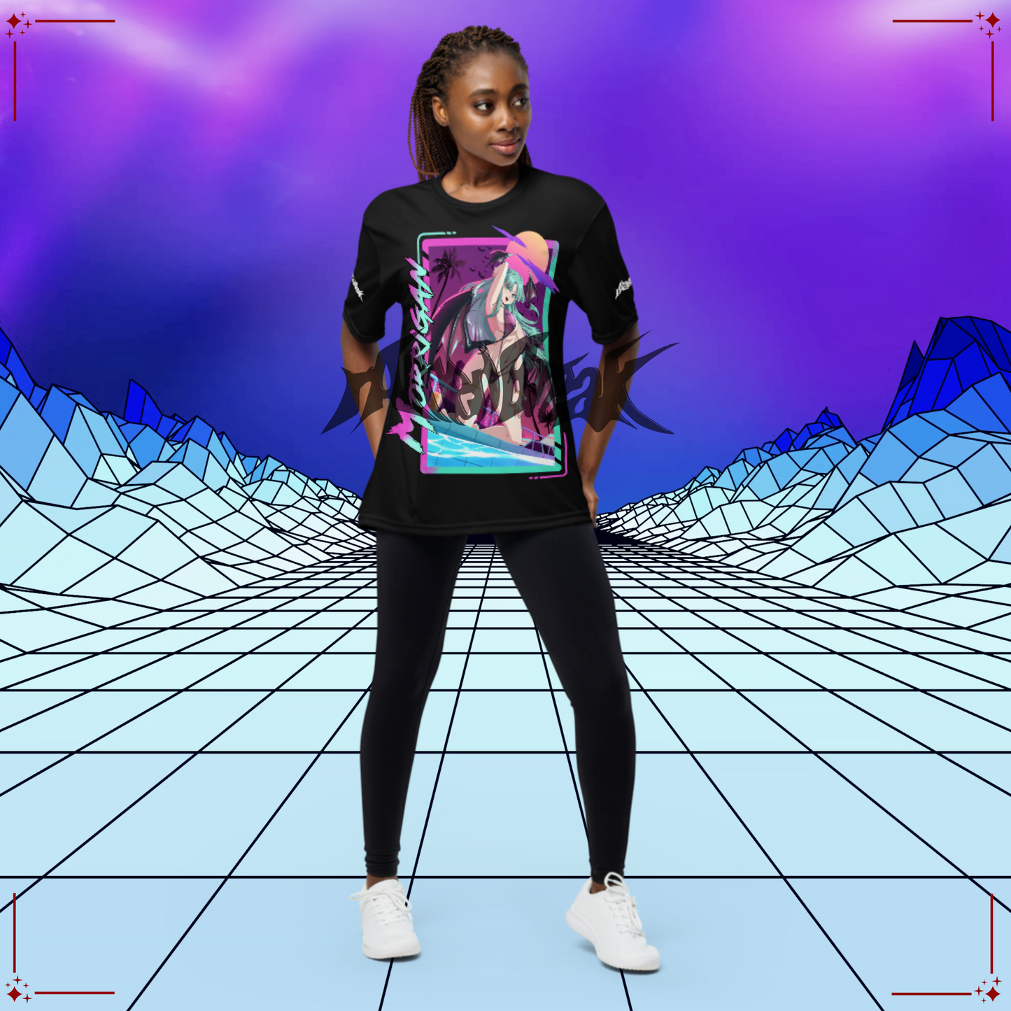 Vaporwave Bikini Morrigan Performance Shirt