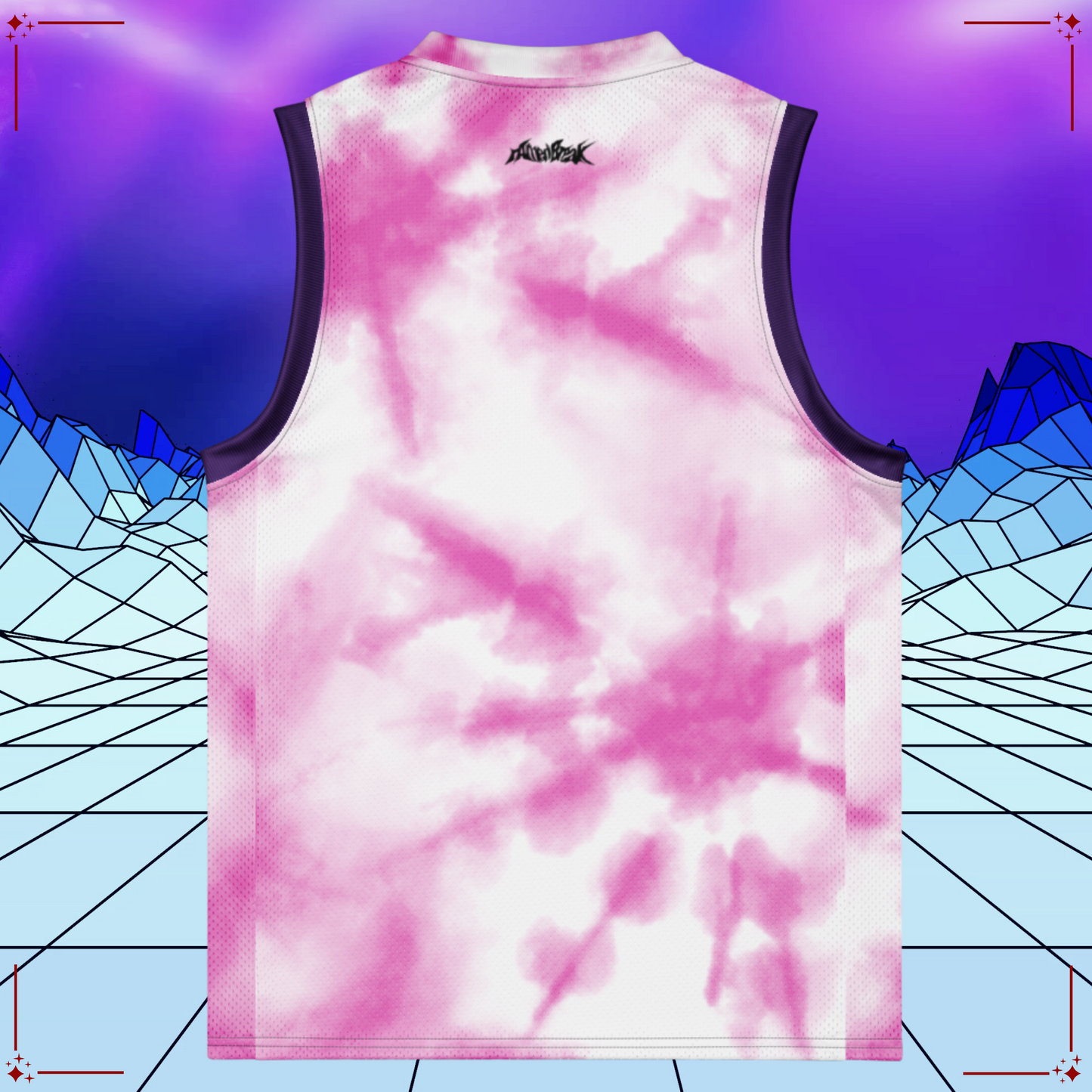 Vaporwave Bikini Morrigan Baskeball Jersey