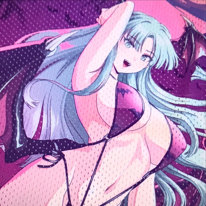 Vaporwave Bikini Morrigan Baskeball Jersey