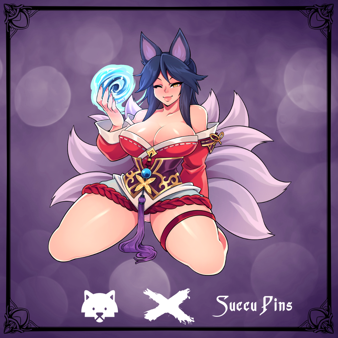 Ahri Sticker by JWolf