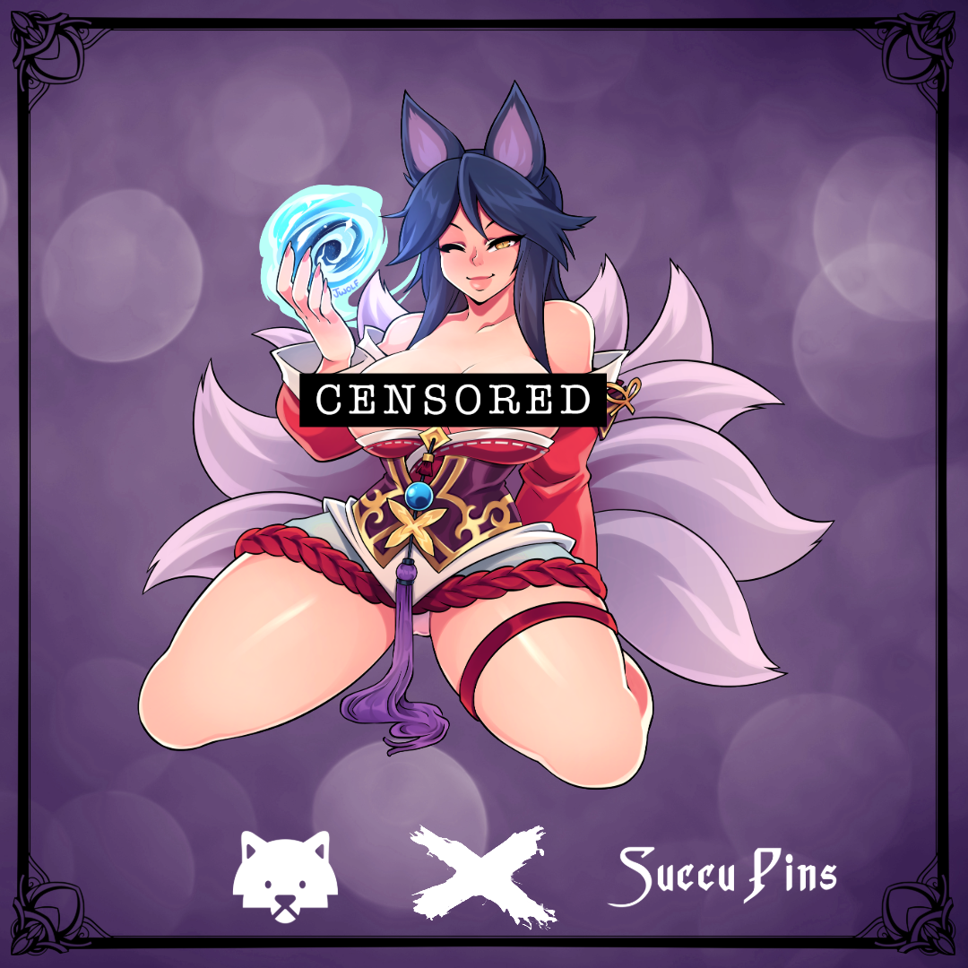 Ahri Sticker by JWolf