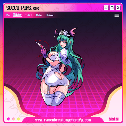 Nurse Morrigan x Dominatrix Morrigan Stickers