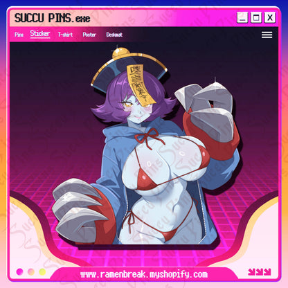 Darkstalkers Pajama Party Stickers
